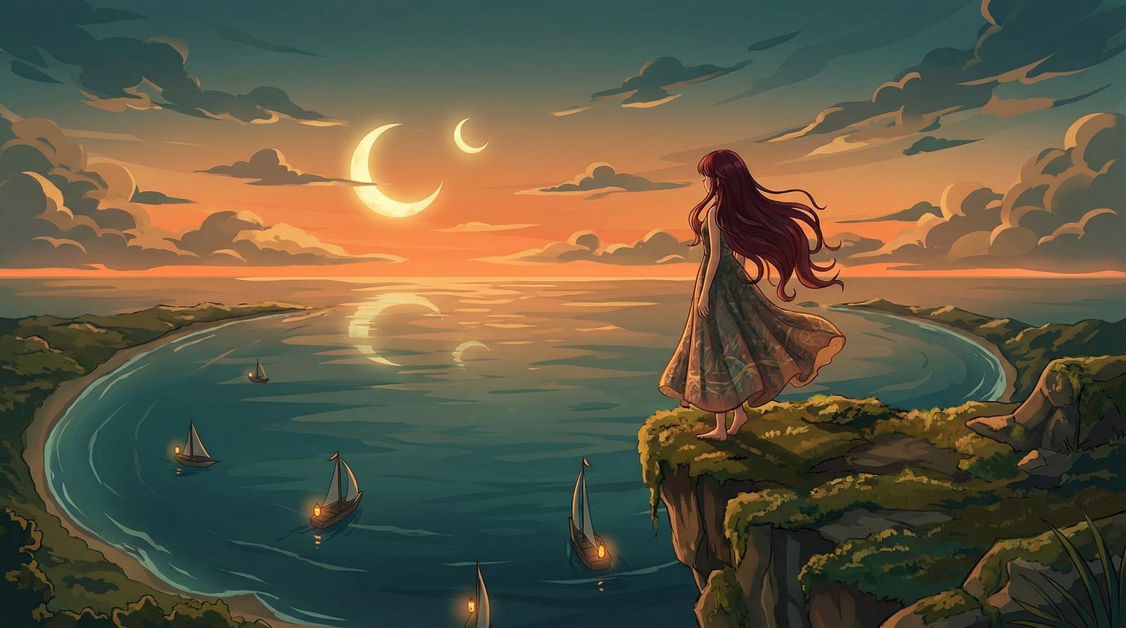 国产视频原创动漫短片-月湾少女
